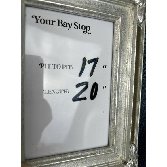 Aeropostale Jacket Women's Medium Blue Distressed Denim Button Coat Flap Pocket - Picture 6 of 6